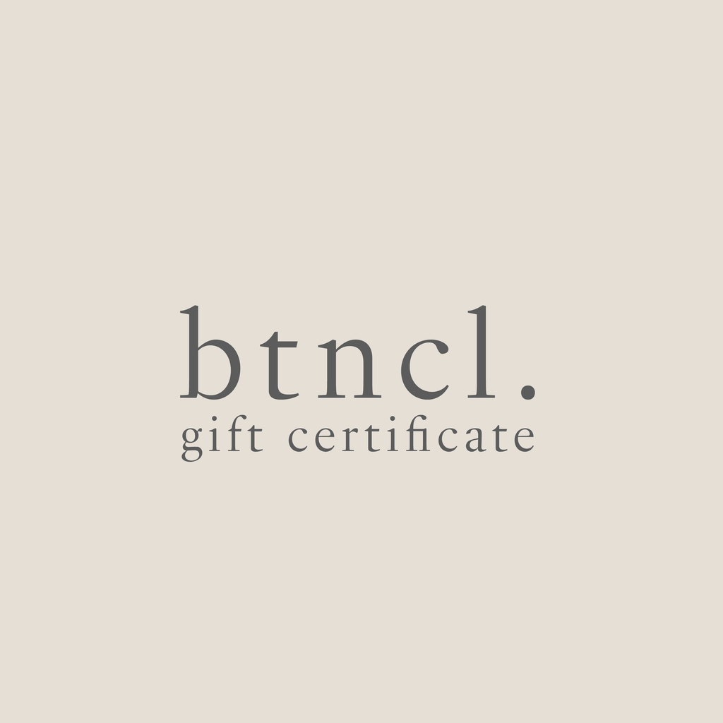 botanical gift certificate