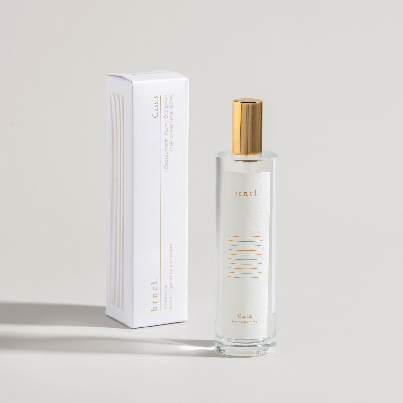 Cassis interior perfume with white packaging