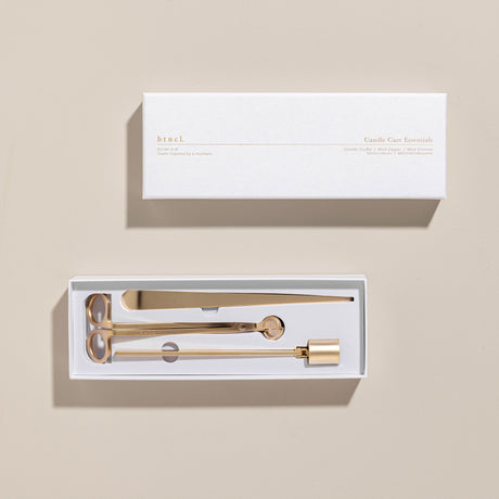 Candle care kit in luxurious packaging